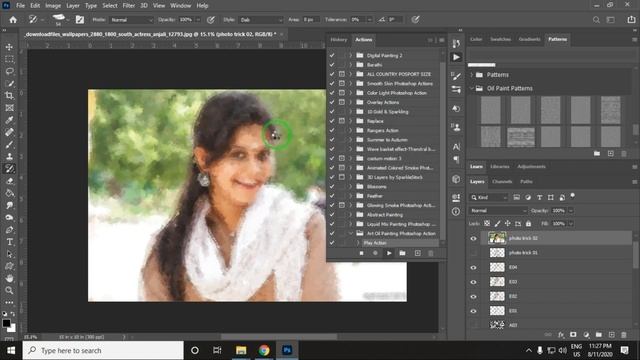 Art Oil Painting Photoshop Action смотреть онлайн