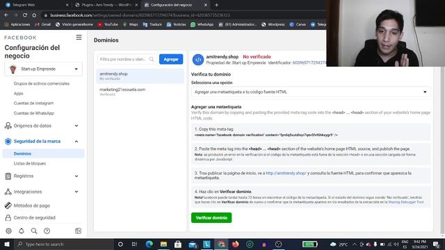 ✅ Cómo Verificar Tu Dominio En Facebook Con La Metatag (Wordpress) (FÁCIL Y RÁPIDO) смотреть онлайн