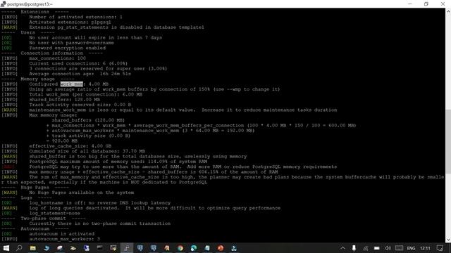 postgresqltuner ( Analyze PostgreSQL configuration and tuning advice ). смотреть онлайн