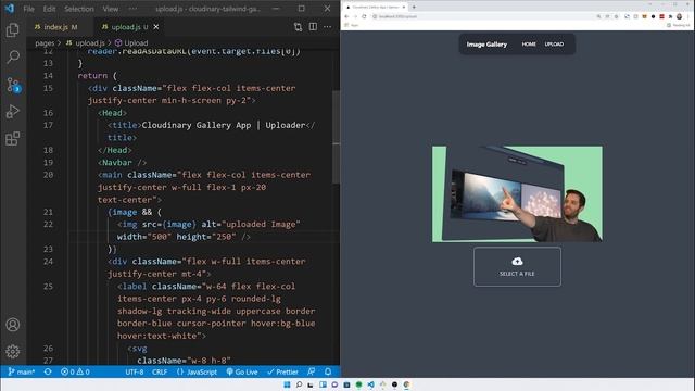 Tailwind powered image uploader with cloudinary смотреть онлайн