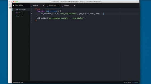 272 Adding the functions php and the header php смотреть онлайн