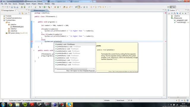 Java programming - Video 4 - If and Else statements смотреть онлайн