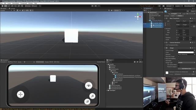 Unity Mobile Tutorial: Touch Screen Joystick Using ControlPath From The New Input System смотреть онлайн