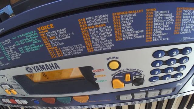 Демо песни и мелодии в Yamaha PSR 260. Часть 3-я. смотреть онлайн