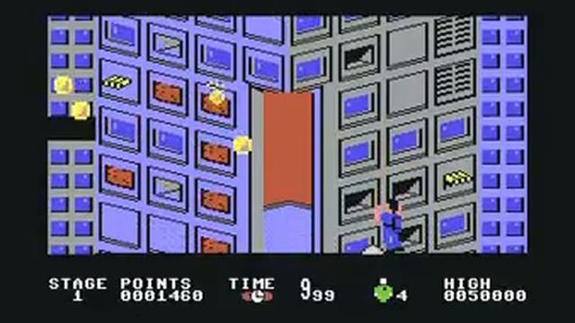 Firetrap - Data East - Commodore 64 C64 gameplay смотреть онлайн