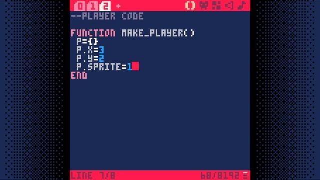 PICO-8 Top-Down Adventure Game Tutorial - Step 2/10 смотреть онлайн