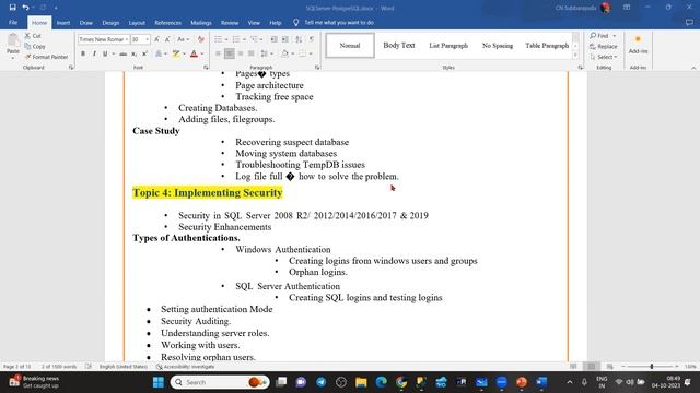 DAY#1: SQL Server DBA Content Walk-through смотреть онлайн
