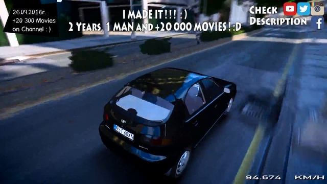 2001 Daewoo Lanos FL 5 Door Ver  PL - GTA WORLD YT +20 200 MOVIES _REVIEW