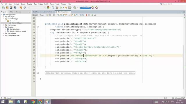 Install NetBeans and Run First Web App & Servlet in Java смотреть онлайн