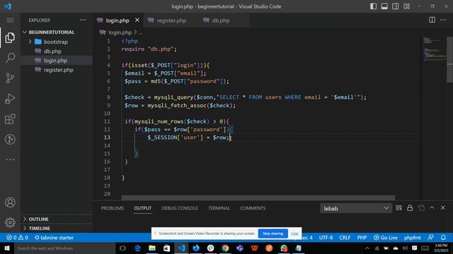 LOGIN IN PHP смотреть онлайн