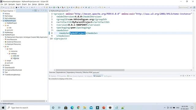 How to create a multi-module maven project in eclipse? | Maven Hindi Tutorial смотреть онлайн
