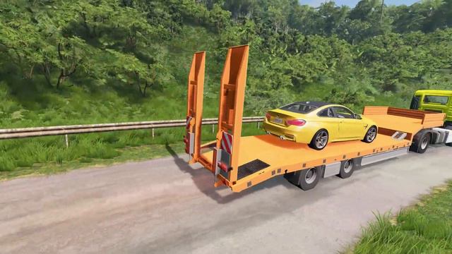 JUNGLE SPEED BUMP HUGE CARS TRUCKS VS - BEAMNG.DRIVE смотреть онлайн