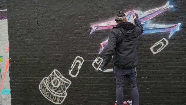 Unleashing Star Wars Day Origami Street Art Mural смотреть онлайн