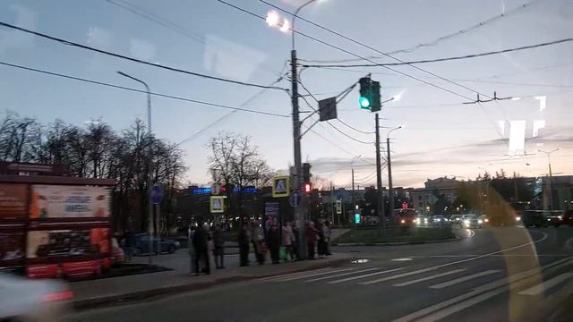 поездка на А63 автобусе ЛиАЗ 5293.60 до школы N.20 Нижний Новгород