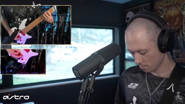 Matt Heafy (Trivium) - First Time Playing A Headless Aristides 8-string guitar смотреть онлайн