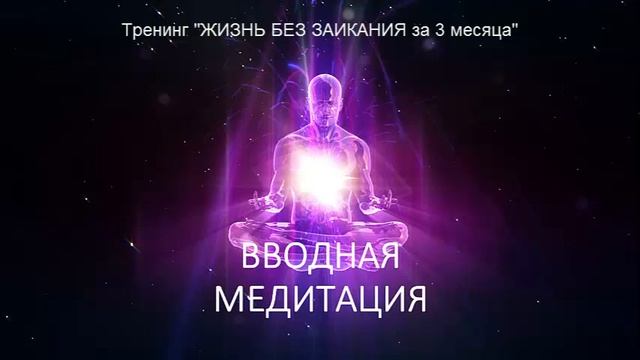 Вводная медитация в тренинг ЖИЗНЬ БЕЗ ЗАИКАНИЯ за 3 месяца. Влад Ренгач. смотреть онлайн