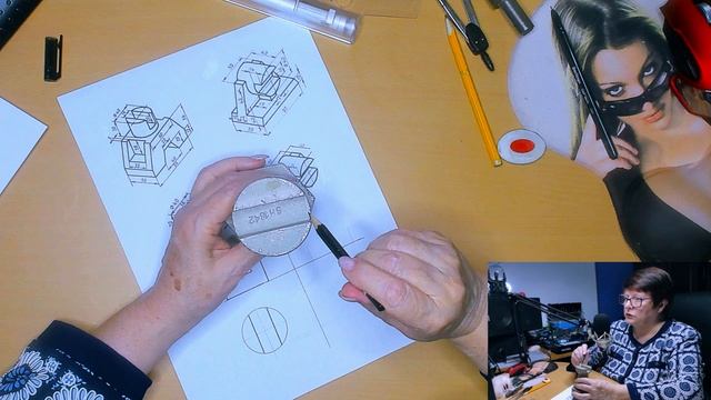 Чертим фрагменты моделей для построения комплексных чертежей. смотреть онлайн