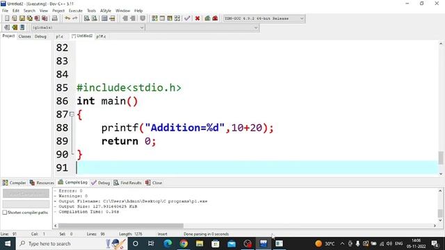 PPS & PF online session-1 | C language | How to create simple C program смотреть онлайн