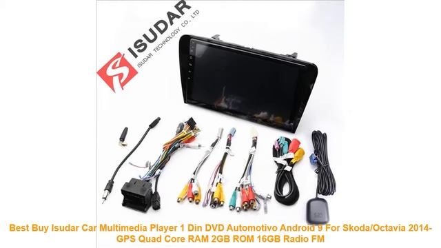Best Buy Isudar Car Multimedia Player 1 Din DVD Automotivo Android 9 F смотреть онлайн