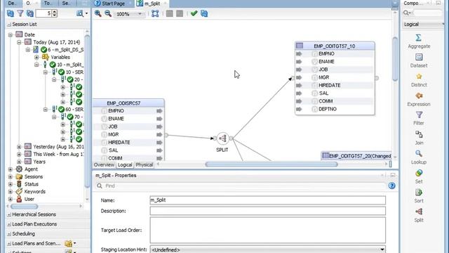 ORACLE DATA INTEGRATOR ODI filter and sort components смотреть онлайн