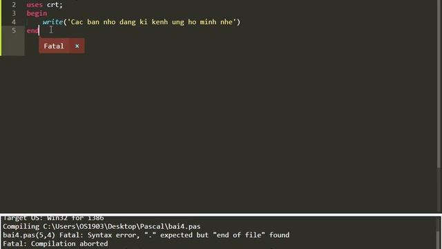 Cách cài trình biên dịch Pascal vào Sublime Text đơn giản смотреть онлайн