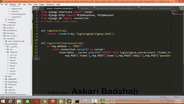 Django User Login And Signup With Raw Query Step By Step смотреть онлайн