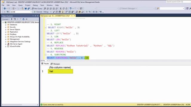 SQL Tutorial for Data Analysis 18: String Related Functions смотреть онлайн