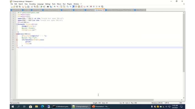 Remove Robot IPs and records from ezproxy log using Notepad++ and Perl смотреть онлайн