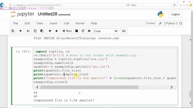 VTU PYTHON18CS55 M3 L6 ZipFileOperations смотреть онлайн