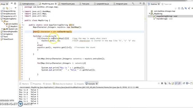 Simple Java Map Interface with String handling смотреть онлайн