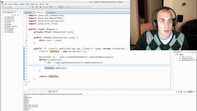 B&C - Implementing Dapper (a micro-orm framework) in Java in 10 minutes смотреть онлайн