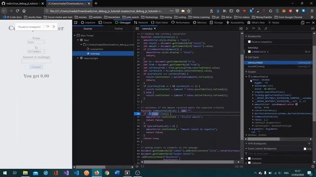 Run and Debug JavaScript with Firefox developer tools смотреть онлайн