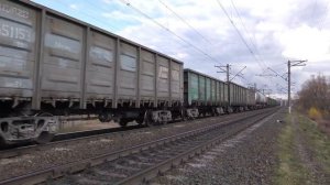 ВЛ80С-545 + ТЭП70БС-072 с грузовым составом