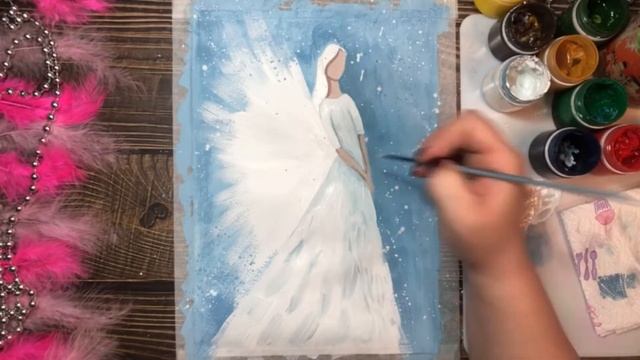 Рисуем Ангела. смотреть онлайн