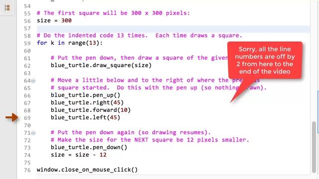 Intro to Software Development course - 01 Intro to Python - Loopy Turtles main concept смотреть онлайн