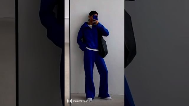 Что сшить из футера с начесом Ультрамарин? смотреть онлайн