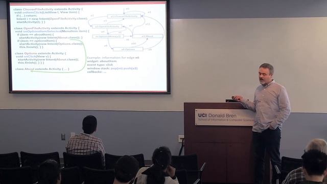 Static Analysis for Android: GUIs, Callbacks, and Beyond - Atanas Rountev смотреть онлайн