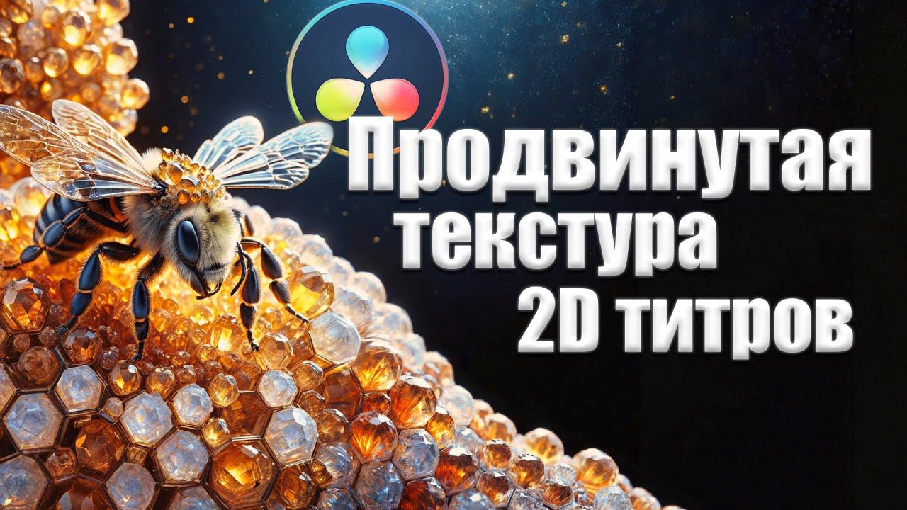 Продвинутое текстурирование 2D титров в Davinci Resolve Fusion смотреть онлайн