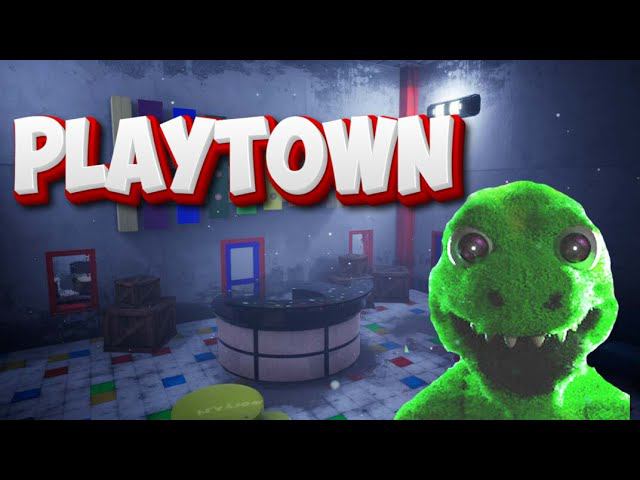 Убегаем от большого пушистого динозавра!  Прохождение  PLAYTOWN