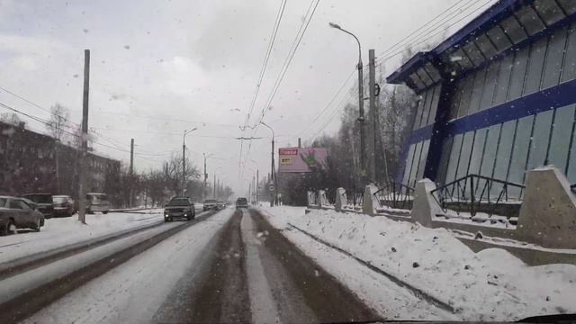 Погода каждый день Иркутск, Irkutsk, 11.03.2020. ул. Улан Баторская. Снегопад смотреть онлайн