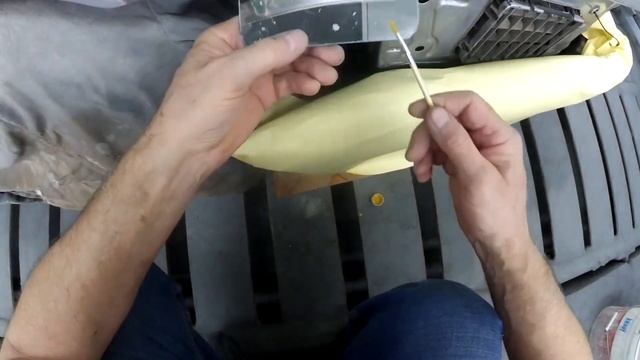 Кабанчик Mersedes W 140 - небольшой ремонт заднего крыла.