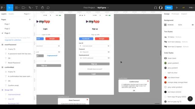 Login UI Design in Figma Part 2 Prototyping смотреть онлайн