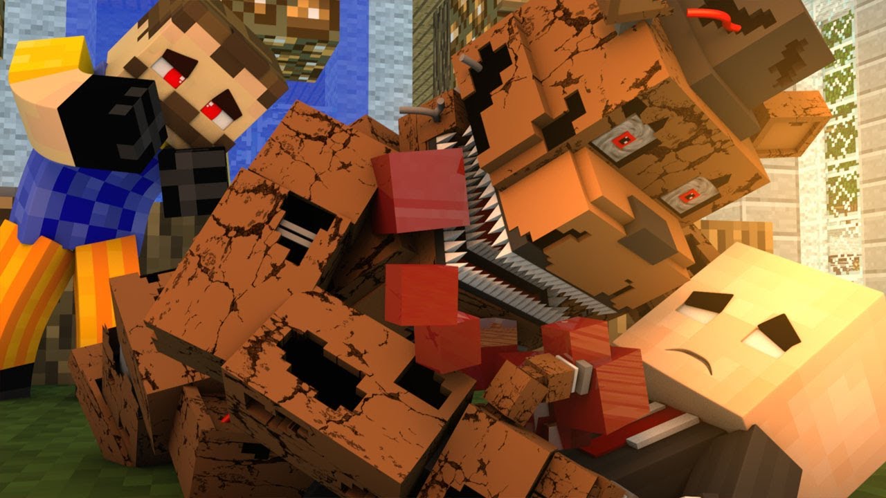 КАК СОЗДАТЬ АНИМАТРОНИКА В МАЙНКРАФТЕ! ПЯТЬ НОЧЕЙ С ФРЕДДИ! ПРИВЕТ СОСЕД В MINECRAFT! ФНАФ смотреть онлайн