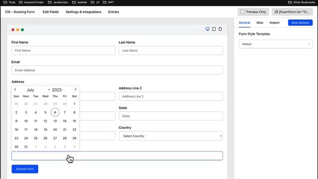 How to make a booking form using Fluent Forms || Custom Solution with Custom Code смотреть онлайн