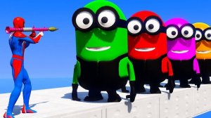 Веселые испытания Космического Корня. Человек-паук ПРОТИВ Разноцветных миньонов