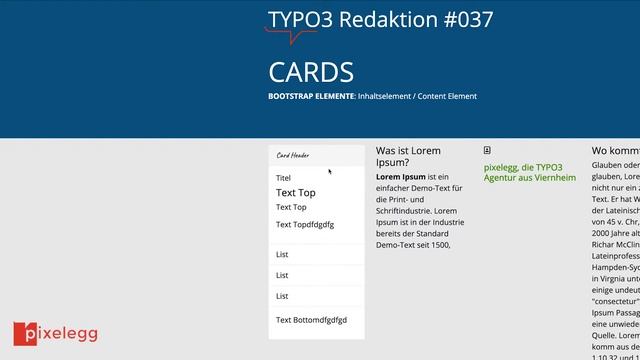 TYPO3#037 Bootstrap Elemente: Cards Teil 1 смотреть онлайн