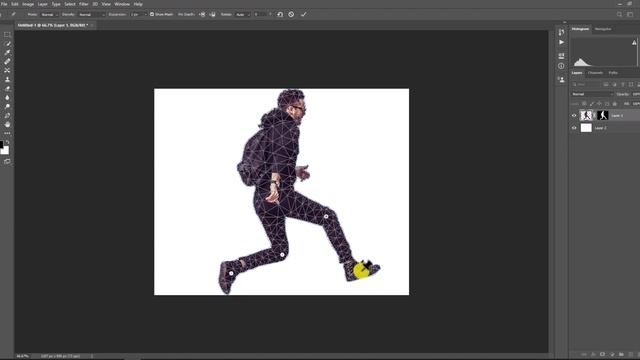 How to modify body parts using puppet warp tool in photoshop 2023 смотреть онлайн