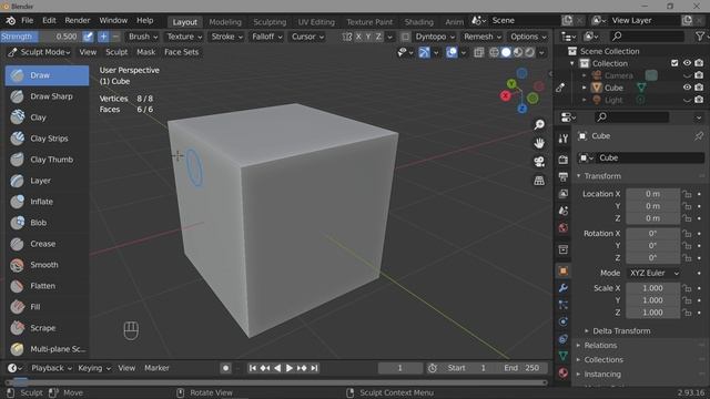 65. Blender. Face Sets | Наборы граней (Sculpt mode) смотреть онлайн