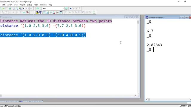 AutoLISP Tutorial | AutoLISP "D" functions | AutoLISP programming смотреть онлайн
