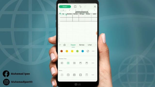 BELAJAR MICROSOFT OFFICE EXCEL DI HP ANDROID || WPS OFFICE смотреть онлайн